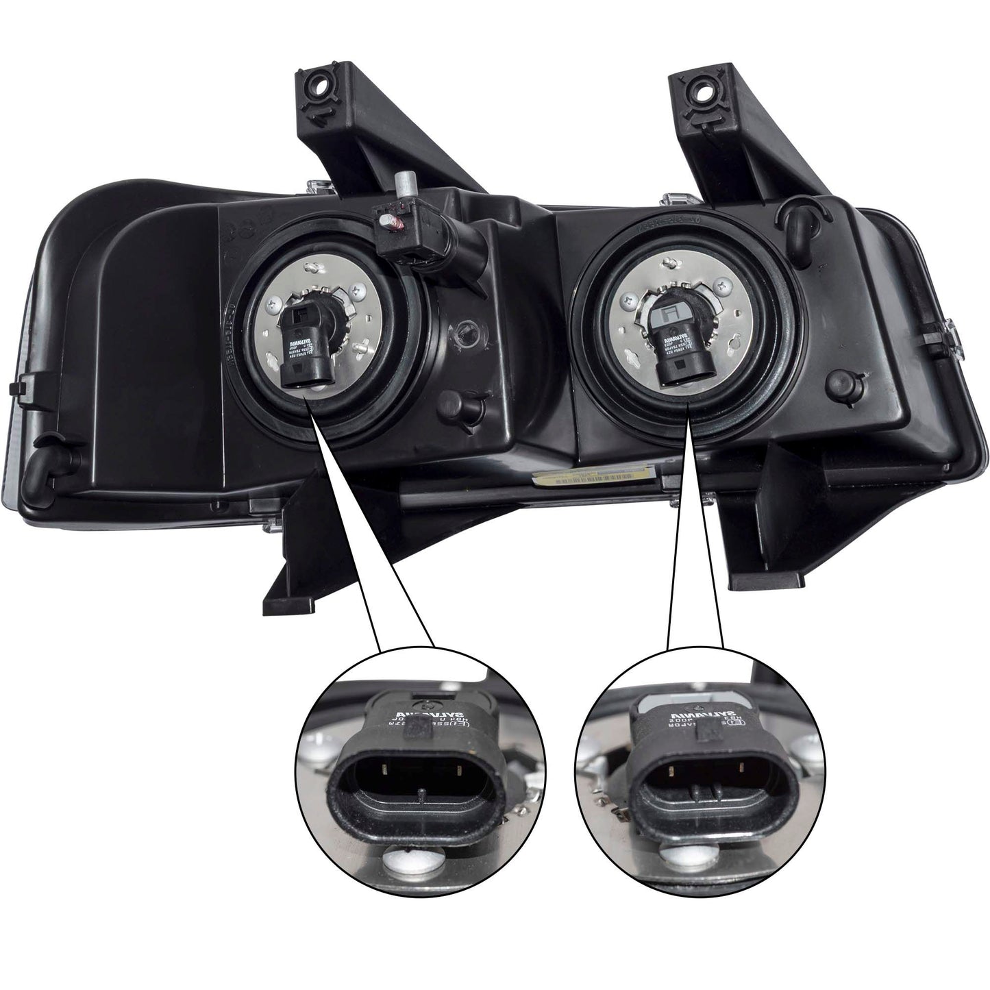 CAPA Certified Halogen Composite Headlight Assembly Driver Side Left For 2003-2025 Chevrolet Express 2003-2025 GMC Savana