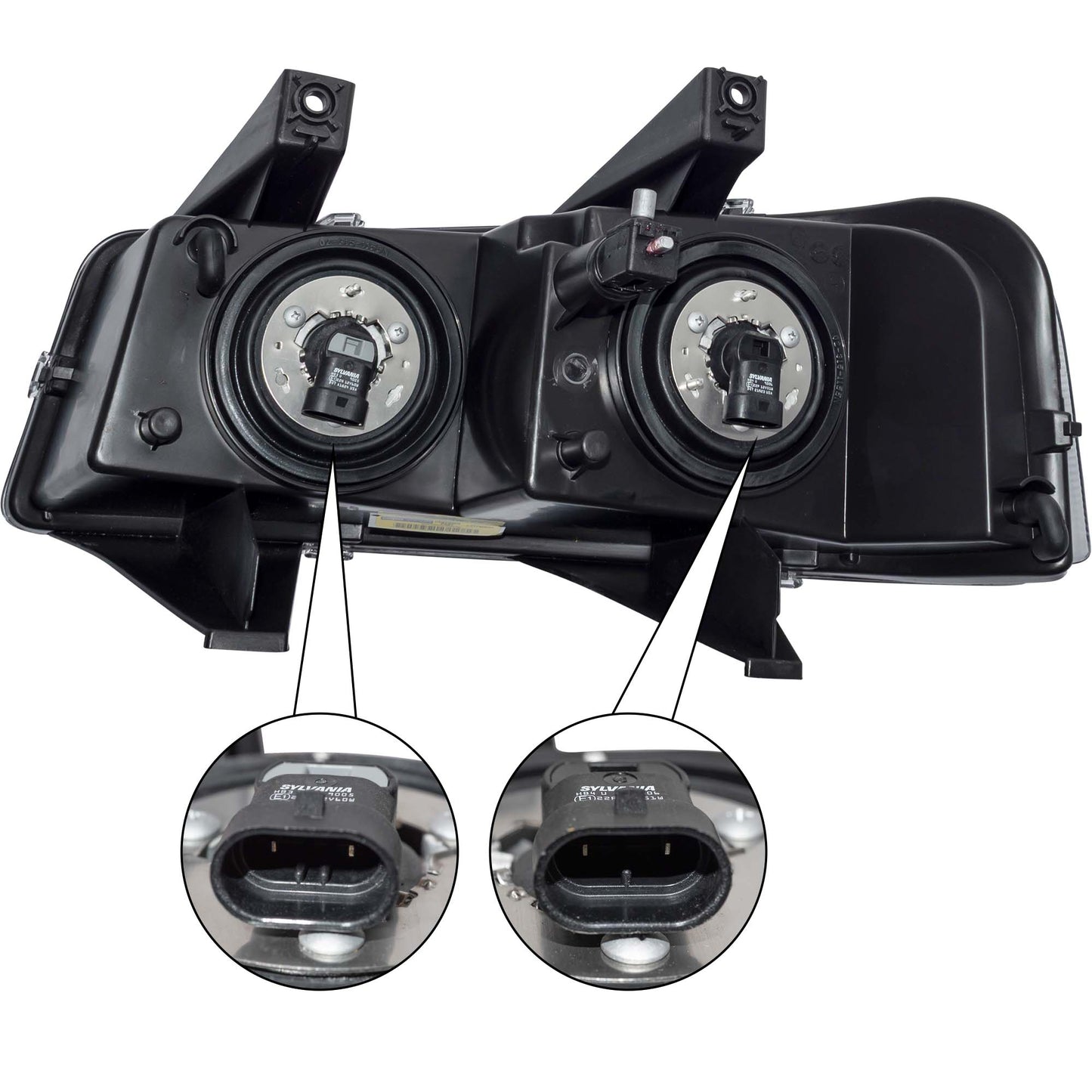 CAPA Certified Halogen Composite Headlight Assembly Passenger Side Right For 2003-2025 Chevrolet Express 2003-2025 GMC Savana