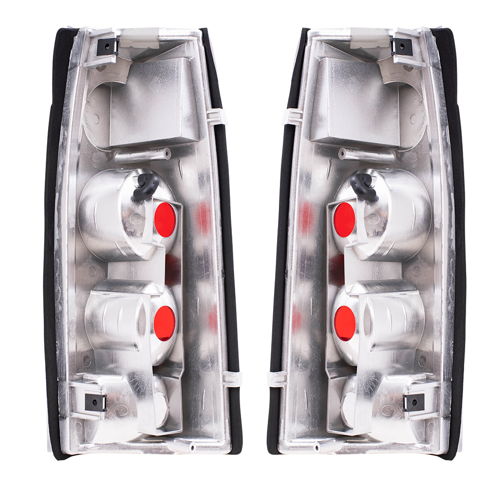 Brock Aftermarket Replacement Front Rear Driver Left Passenger Right 10 Piece Composite Type Performance Light Set Chrome Compatible with 1994-2002 GMC C/K Pickup