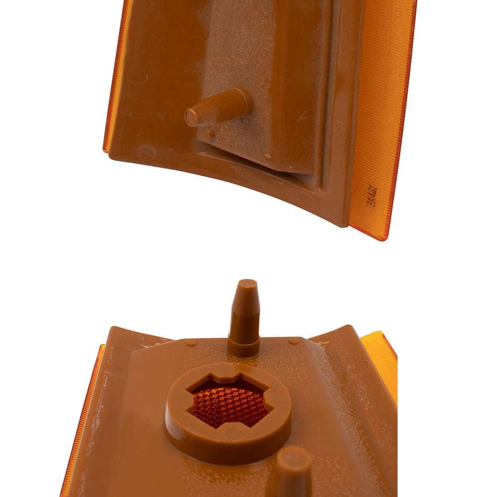 Brock Aftermarket Replacement Driver Left Passenger Right Upper and Lower Side Marker Light Unit 4 Piece Set Compatible with 1994-2002 GMC C/K Pickup