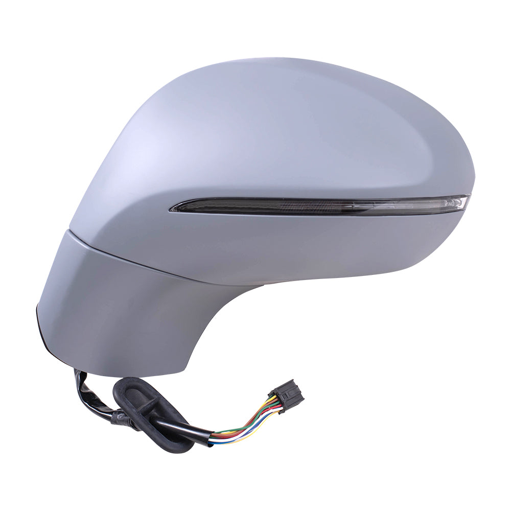 Brock Replacement Driver Power Side Door Mirror Heated with Signal Memory Blind Spot Detection Compatible with 2016-2020 Envision