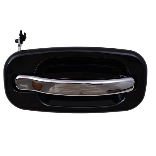 Outside Door Handle fits Cadillac Chevy GMC Pickup Passenger Front Chrome/ Black