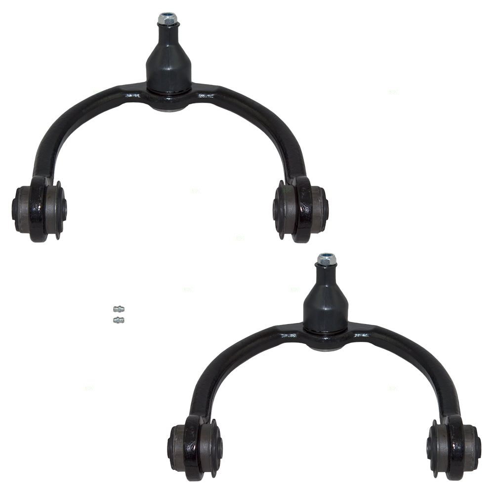 Brock Replacement Pair Set Upper Front Control Arms w/ Ball Joint & Bushings Kits Compatible with 2006-2010 Commander 2005-2010 Grand Cherokee 52090206AI