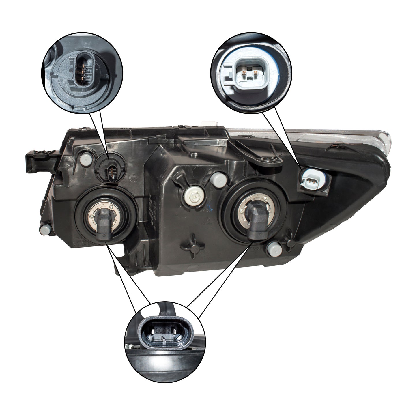 Halogen Combination Headlight Assembly Set Driver Side Left Passenger Side Right For 2009-2020 Dodge Journey