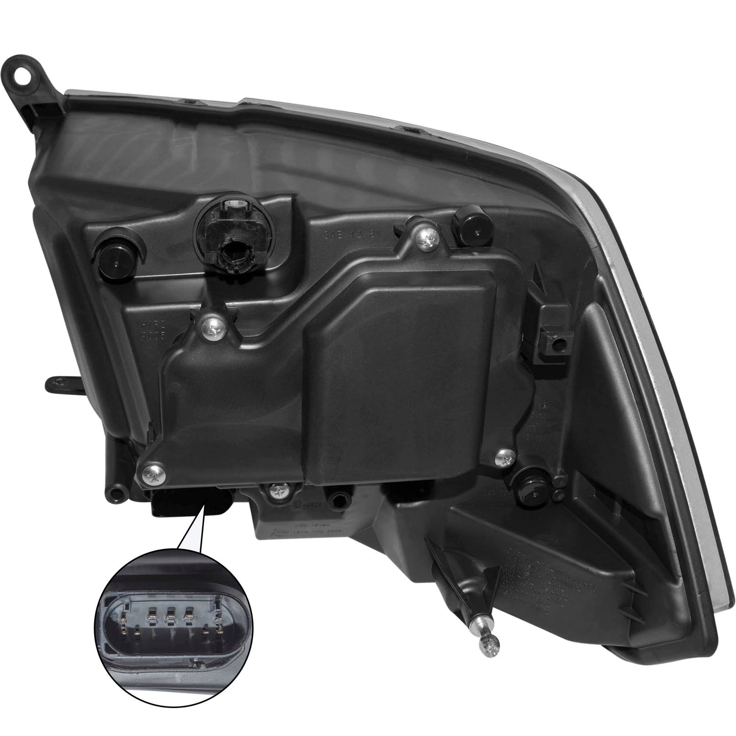 Brock Replacement Set Driver and Passenger Halogen Headlight Project Type Compatible with 2013-2015 Pickup Truck 68093217AD 68093216AD