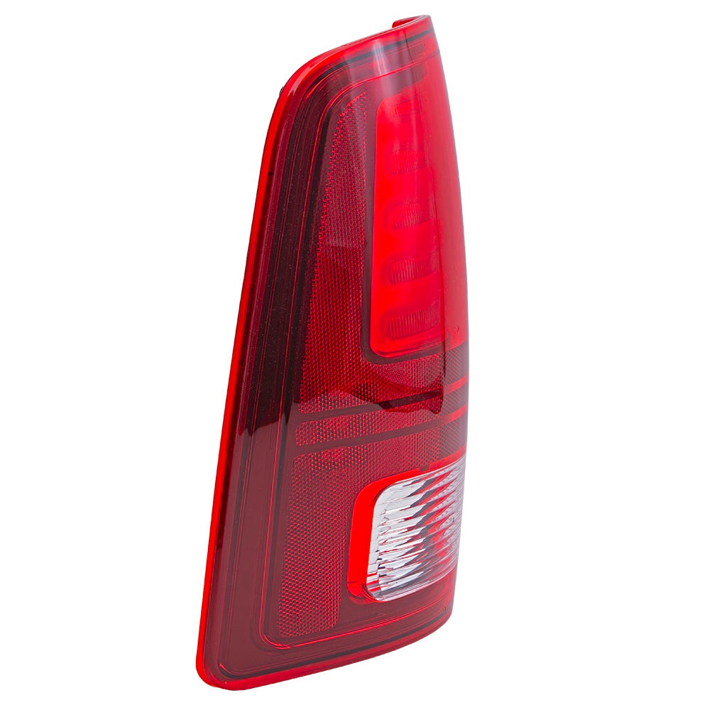 Brock Replacement Driver Left LED Combination Tail Light Assembly With Black Trim Compatible With 2013-2018 RAM Pickup 2019-2023 RAM 1500 Classic