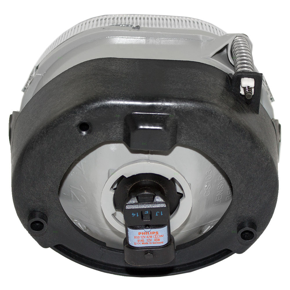 Brock Replacement Driver Fog Light Assembly Compatible with 2002-2004 Liberty 5083895AA 5083895AC