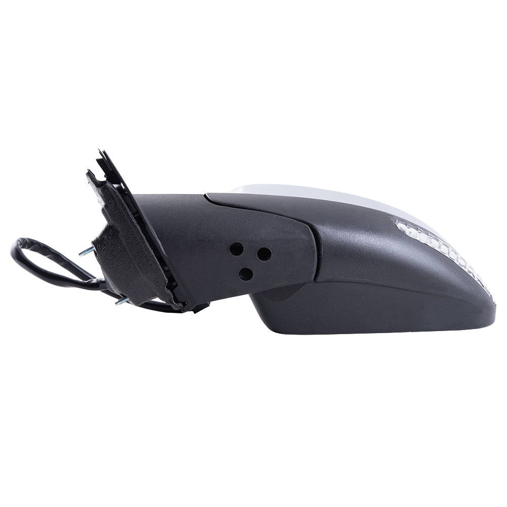 Brock Aftermarket Replacement Driver Left Power Mirror Chrome With Heat-Signal-Memory-Blind Spot Detection Without Auto Dimming Compatible With 2011-2021 Jeep Grand Cherokee Code GQU