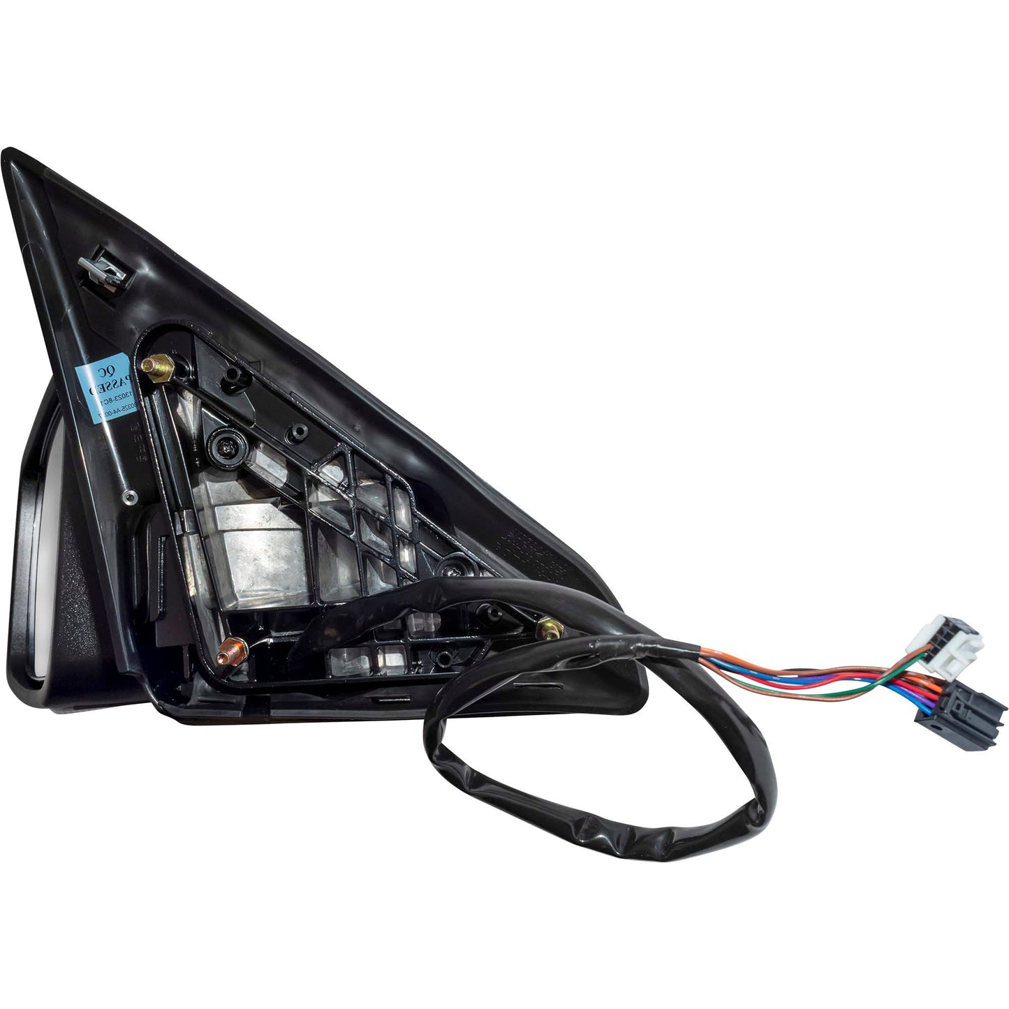 6 X 9 Power Door Mirror Textured Black With Heat-LED Turn Signal Light-Manual Folding Driver Left for 2009 Dodge RAM 1500 Without Towing Package