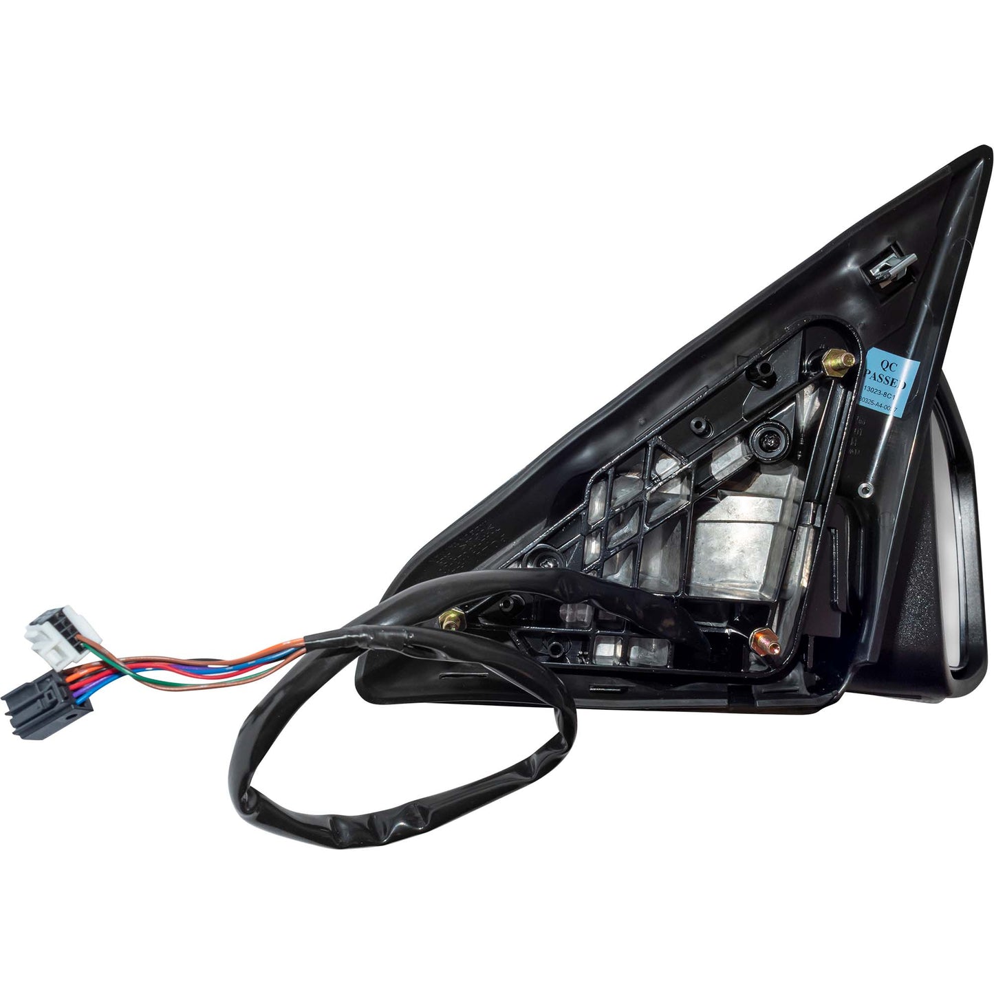 6 X 9 Power Door Mirror Textured Black With Heat-LED Turn Signal Light-Manual Folding Passenger Right for 2009 Dodge RAM 1500 Without Towing Package