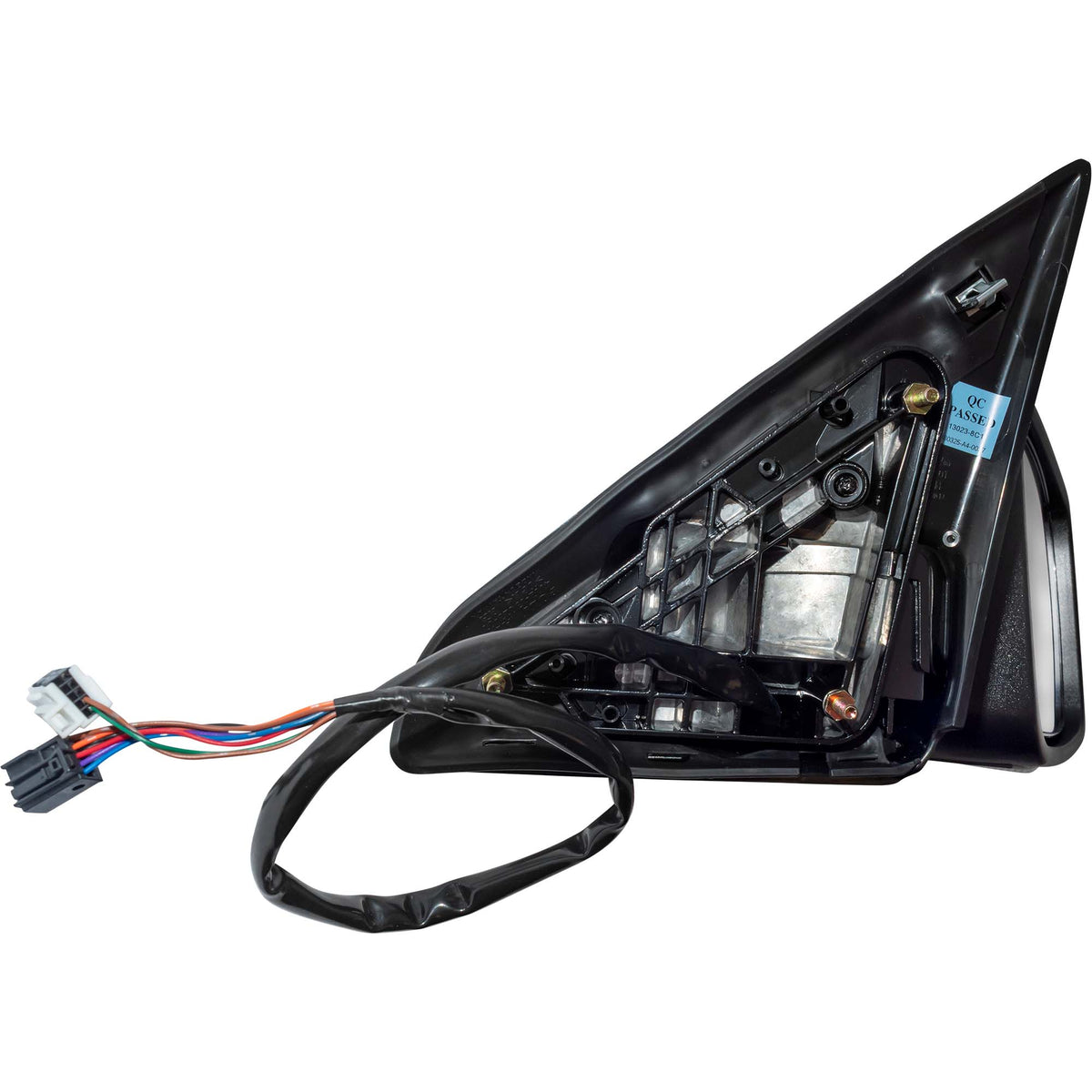 6 X 9 Power Door Mirror Textured Black With Heat-LED Turn Signal Light-Manual Folding Passenger Right for 2009 Dodge RAM 1500 Without Towing Package