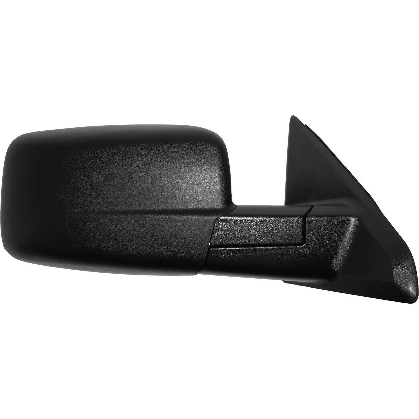 6 X 9 Manual Door Mirror Textured Black Passenger Right for 2009-2010 Dodge RAM 1500 Without Towing Package 2011-2012 RAM 1500 Without Towing Package 2010 Dodge RAM 2500 Without Towing Package 2011-2012 RAM 2500 Without Towing Package