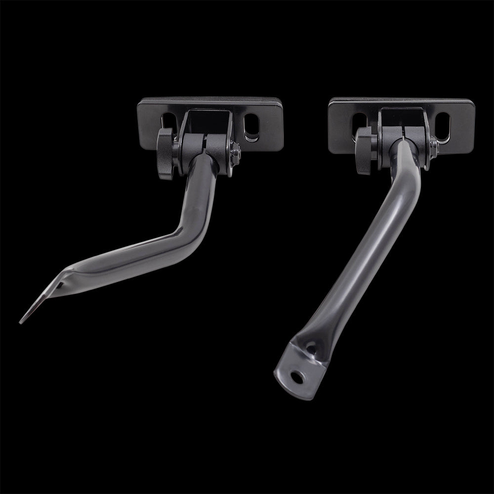 Replacement Pair Quick Release Mirrors 5"x7" Rectangular Set Black Upper Windshield Hinge Mounted Doorless Side Mirrors Compatible with 1997-2017 Jeep Wrangler & 18 Wrangler JK