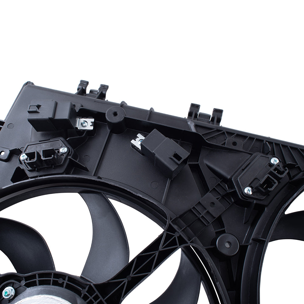 Brock Aftermarket Replacement Dual Cooling Fan Assembly Compatible With 2014-2021 RAM Promaster 3.6L With Air Conditioning