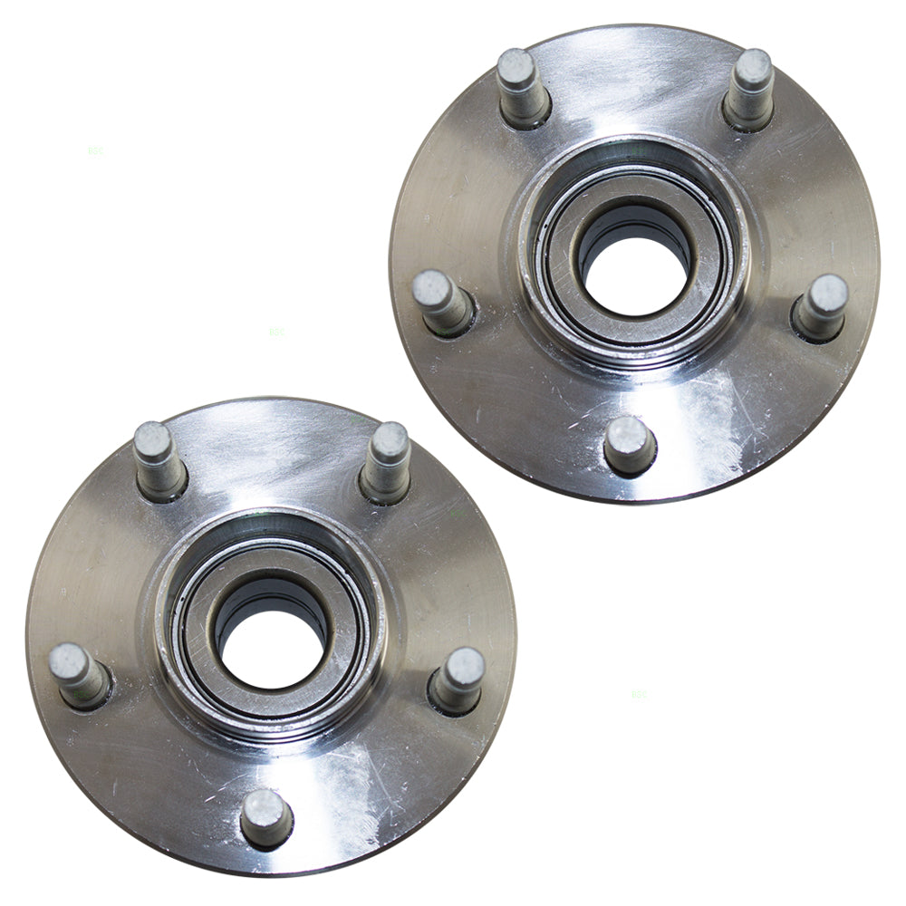 Brock Replacement Pair Set Rear Wheel Hub Bearing Assembly Compatible with Taurus Sable 3F1Z 1104 CA