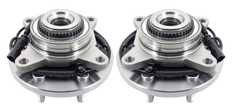 Wheel Hub and Bearing Assembly 2 Piece Set Front Driver Left and Passenger Right For 2011-2014 Ford F-150 4WD with Base Payload Package 2011-2014 Expedition 4WD 2011-2014 Lincoln Navigator