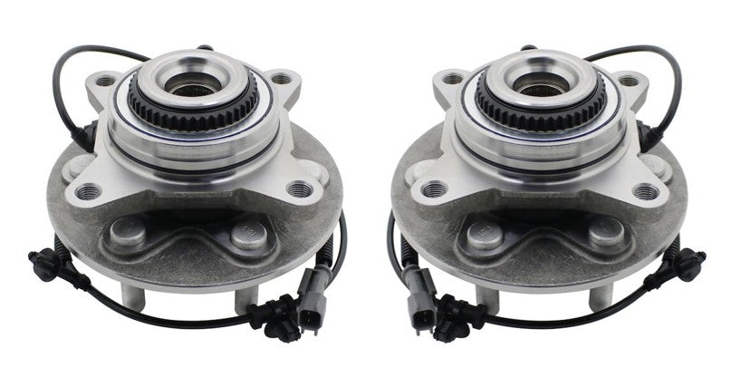 Wheel Hub and Bearing Assembly 2 Piece Set Front Driver Left and Passenger Right For 2017-2020 Ford F-150 4WD