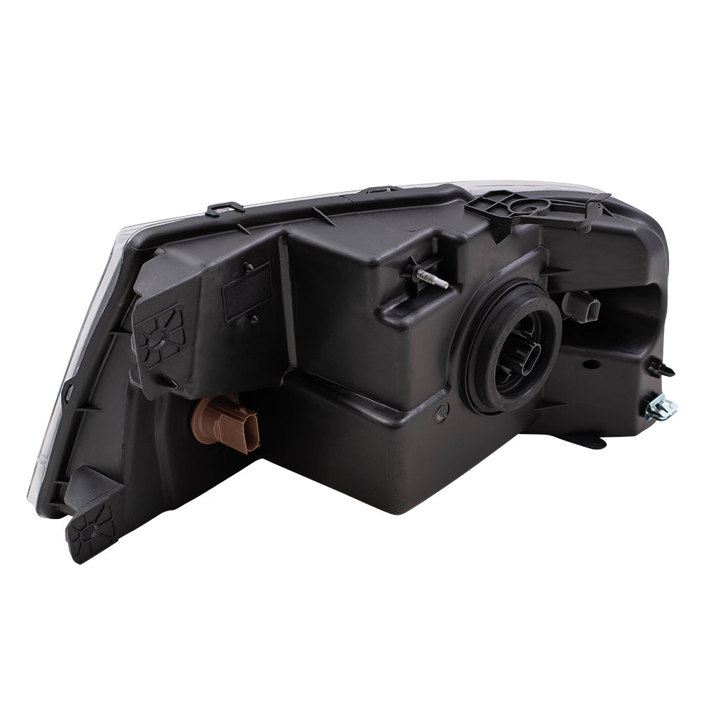 Brock Replacement Set Headlights with Shadow Gray Bezel Compatible with 2004-2008 F150 Pickup Truck 2006-2008 Mark LT 7L3Z 13008 DA 7L3Z 13008 CA