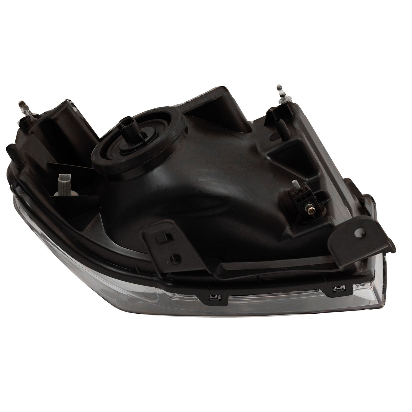 Brock Aftermarket Replacement Passenger Right Halogen Combination Headlight Assembly With Chrome Bezel Compatible With 2007-2014 Ford Expedition