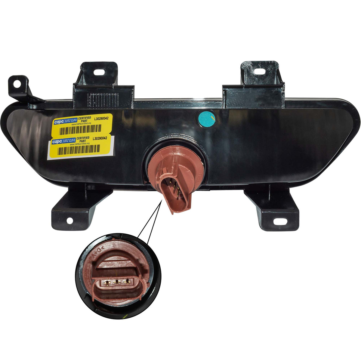 CAPA Certified Back-Up Light Assembly Bumper Mounted For 2018-2019 Ford Mustang
