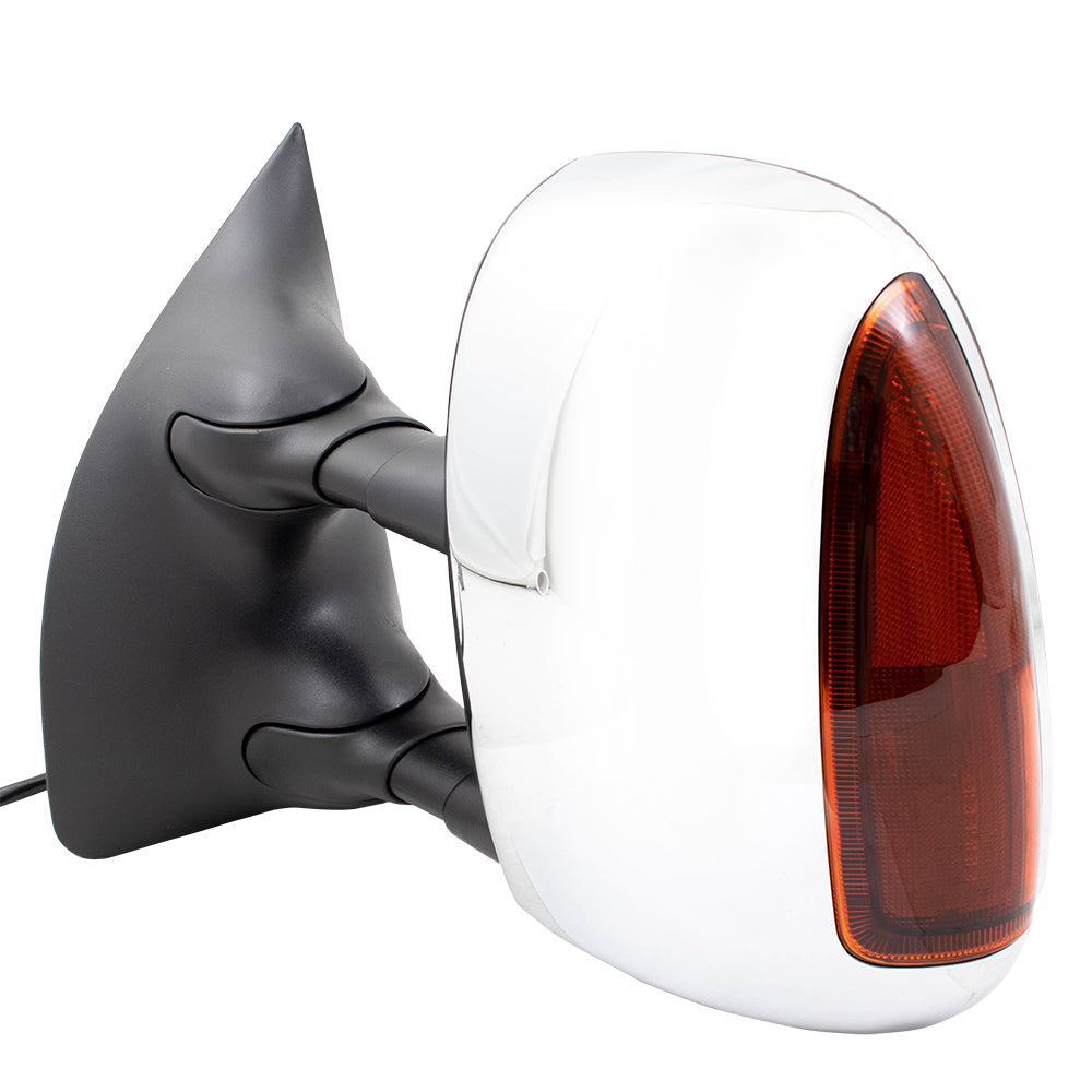 Brock Replacement Driver and Passenger Power Towing Side View Mirrors Compatible with 2001-2007 F250 F350 450 Super Duty Pickup Truck