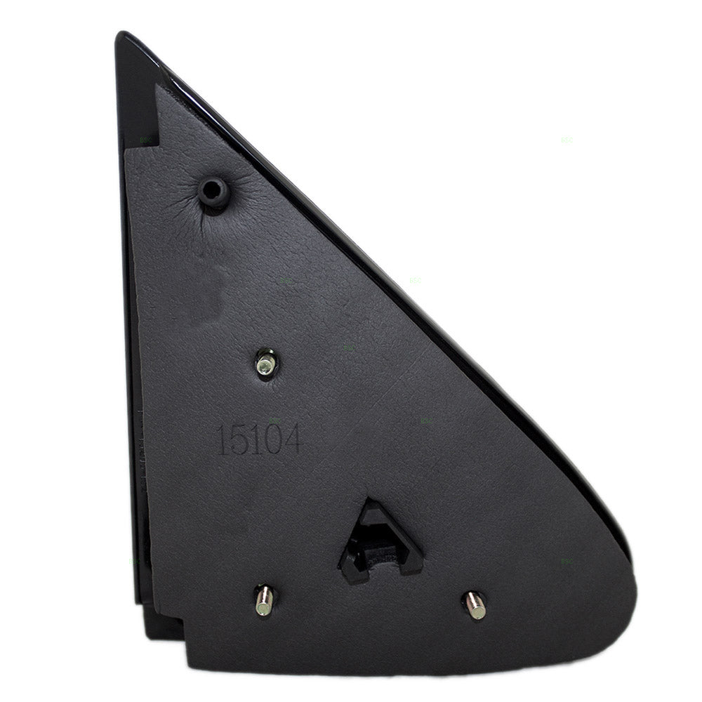 Drivers Manual Side View Contour Type Mirror with Chrome Cover Replacement for 1997-2002 F150 F250 Light Duty Pickup Truck