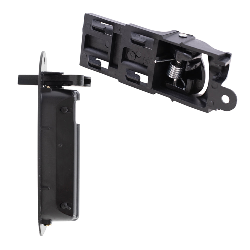 Brock Replacement 4 Pc Set Inside Door Handles Textured Compatible with 97-03 F150 Extended Cab