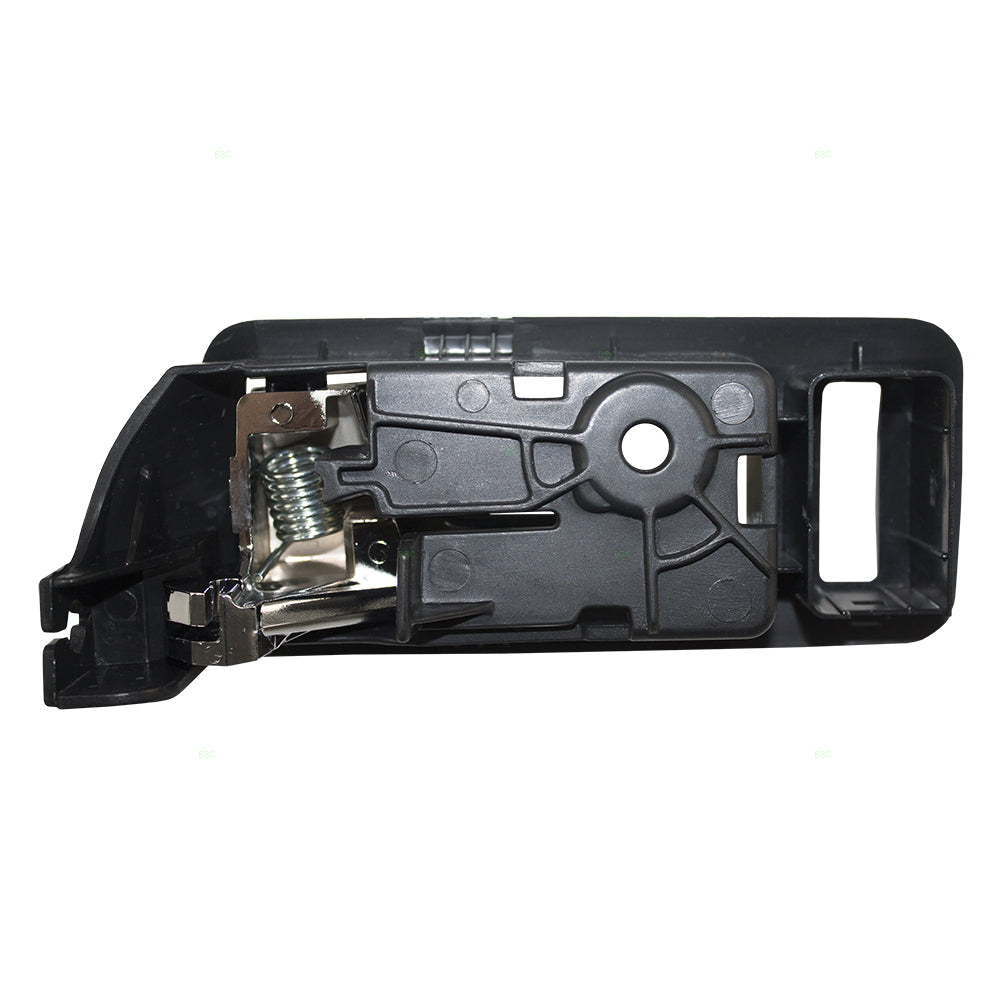 Brock Replacement Passengers Front Inside Door Handle Black Bezel w/ Chrome Lever Compatible with 05-14 Mustang AR3Z6322600DB