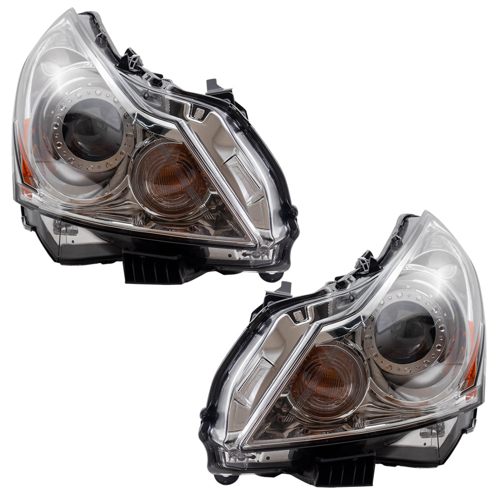 Soillar Headlight Lens Cover Pair For Infiniti G37 G35 G25 Q40 Sedan 2010-2013 – Clear Replacement