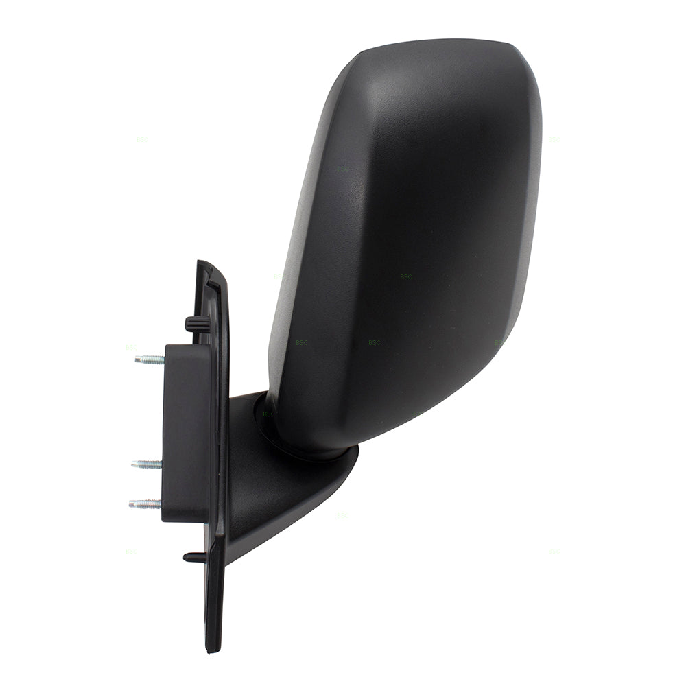 BROCK Pair Set Manual Side View Mirrors Spotter Glass Textured Compatible with 13-17 City Express NV200 19317311 963023LM0A 19317310 963013LM0A