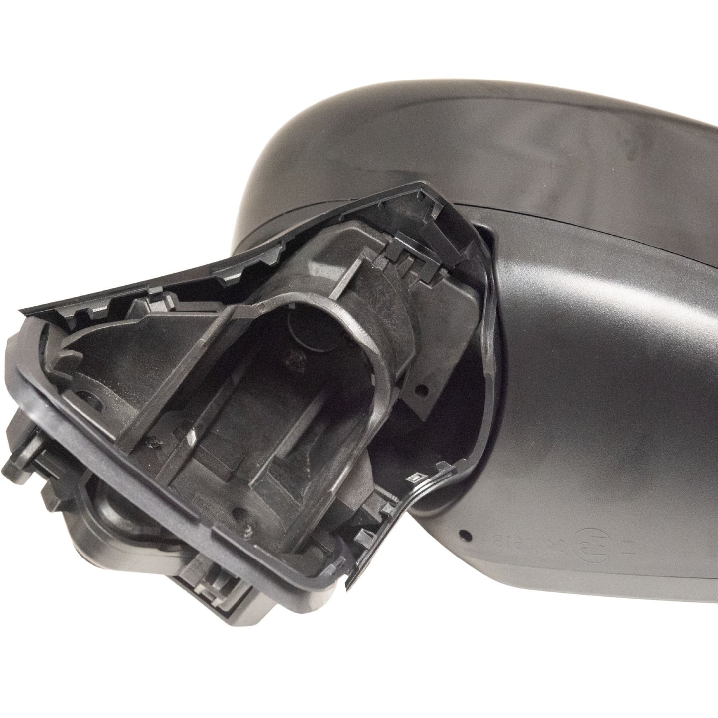 Manual Door Mirror With Smooth Black Cover OEM Substitute Driver Side Left For 2020-2025 Nissan Versa