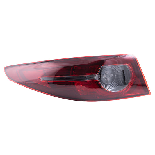 2019-2021 Mazda 3 Sedan Without Signature Lighting Combination Tail Light Assembly Body Mounted LH