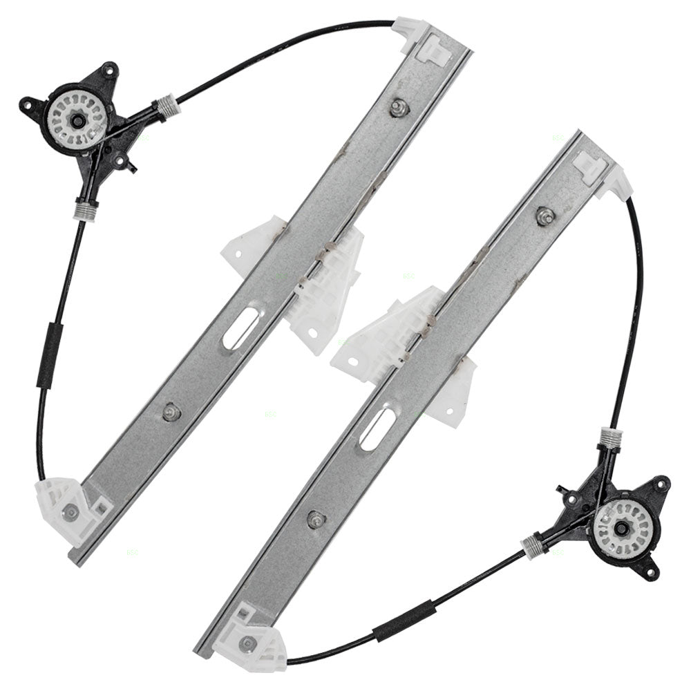 04-11 Mazda RX-8 Set of Front Power Window Lift Regulators