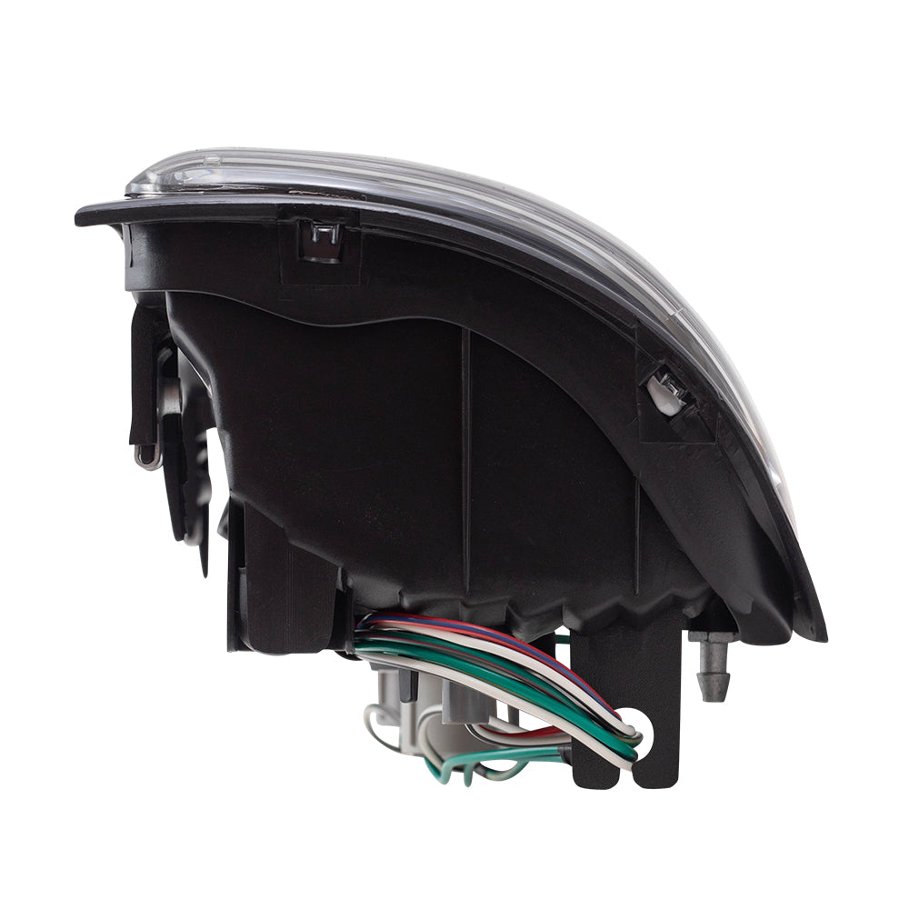 Brock Replacement Driver and Passenger Taillights Tail Lamps with Amber-Red-Clear Lens Compatible with 2000-2006 Tundra Pickup Truck 815610C010 815510C010