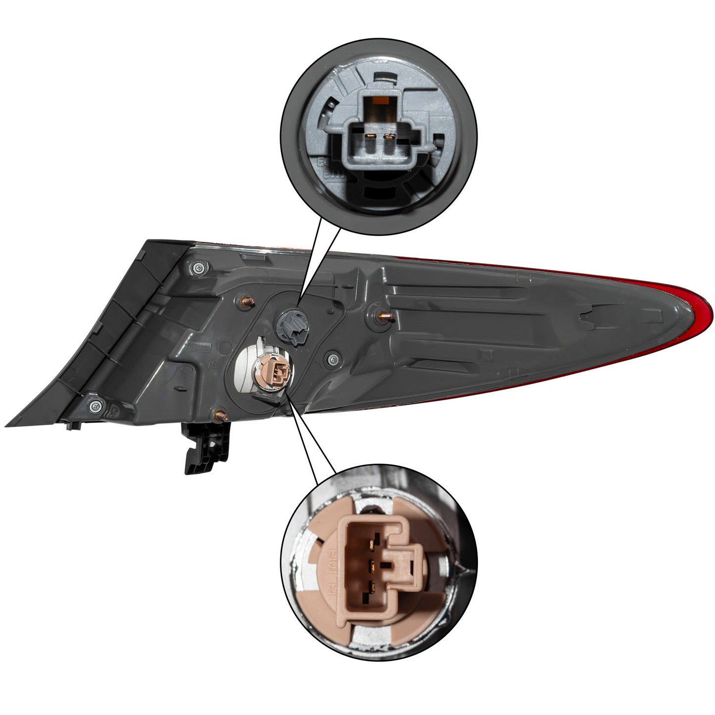 Combination Tail Light Assembly With Smoked Signal Lens Body Mounted Driver Side Left For 2015-2017 Toyota Camry Special Edition