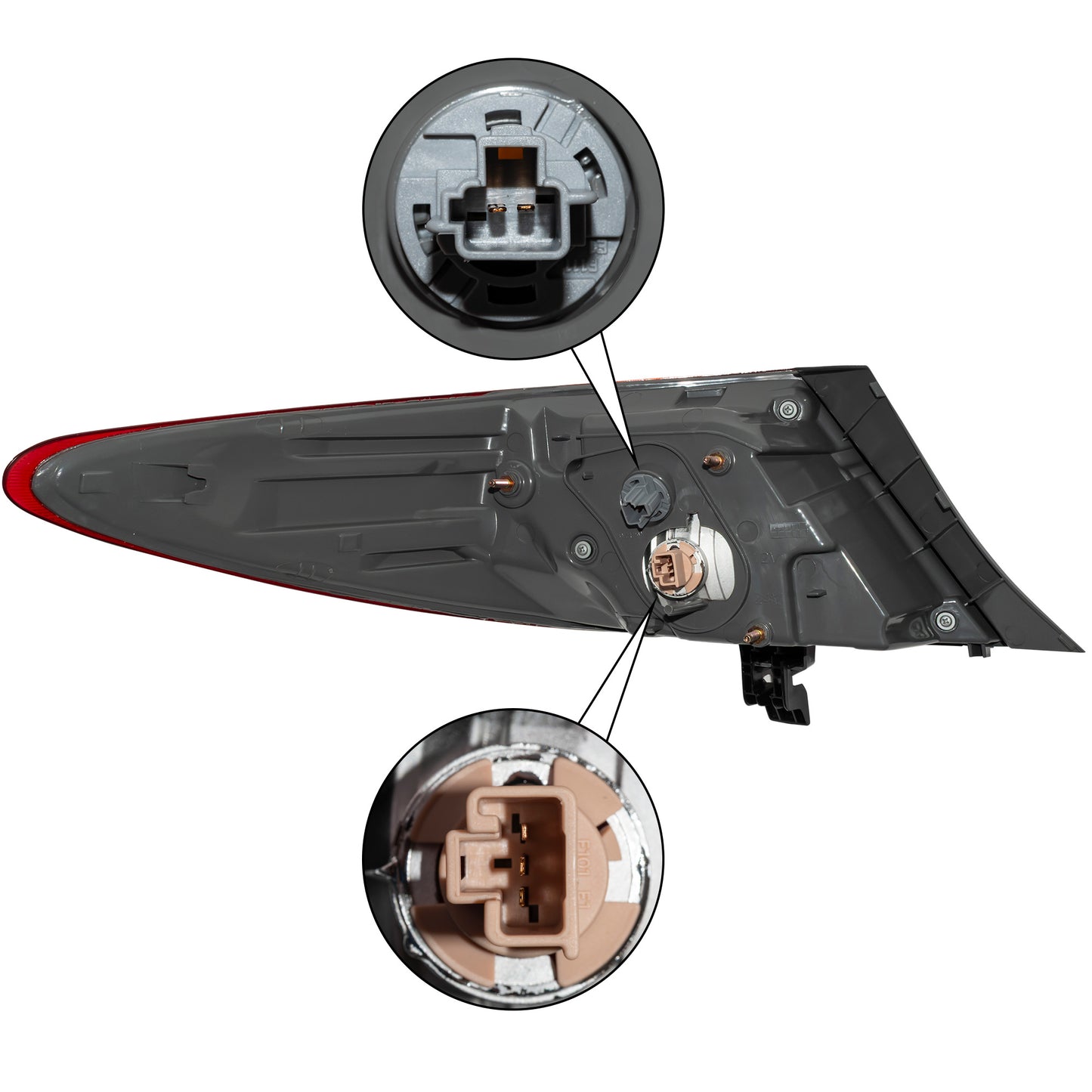 Combination Tail Light Assembly With Smoked Signal Lens Body Mounted Passenger Side Right For 2015-2017 Toyota Camry Special Edition