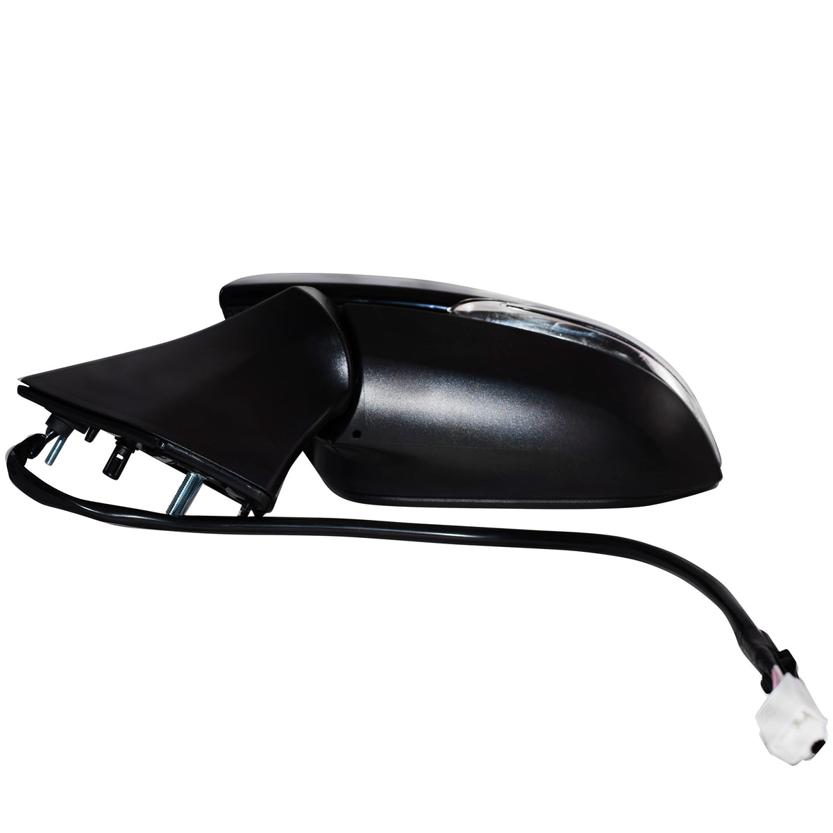 Power Door Mirror Paint To Match Black Cover Manual Folding With Heat-Signal Without Blind Spot Detection-Memory-Puddle Light-Side View Camera Driver Left For 2020-2024 Toyota Highlander