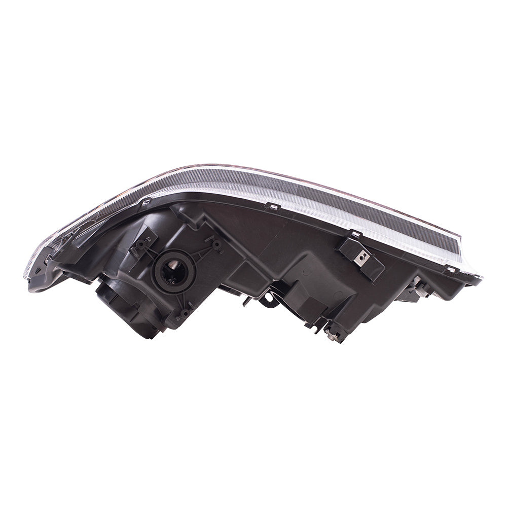 Brock Replacement Drivers HID Headlight Headlamp Lens w/ Black Housing Compatible with 04-05 TSX 33151SECA12