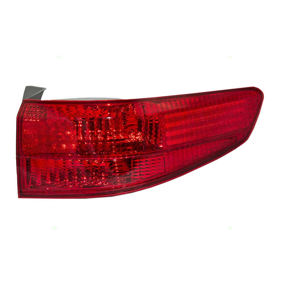 Brock Replacement Passengers Taillight Quarter Panel Mounted Tail Lamp Compatible with 05 Accord 33501SDAA11