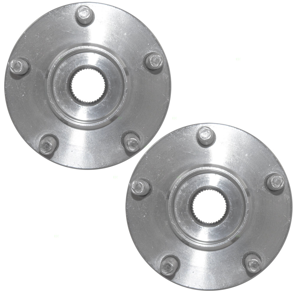 Brock Replacement Pair Set Front Wheel Hub Bearings Compatible with C30 C70 S40 V50 31262950-4 HA590323 513255