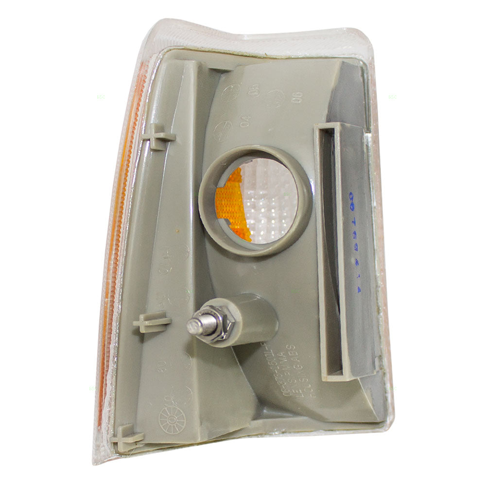 Brock Replacement Drivers Park Signal Side Marker Light Lamp Amber Lens Compatible with 85-89 740 760 Series 1342330-6