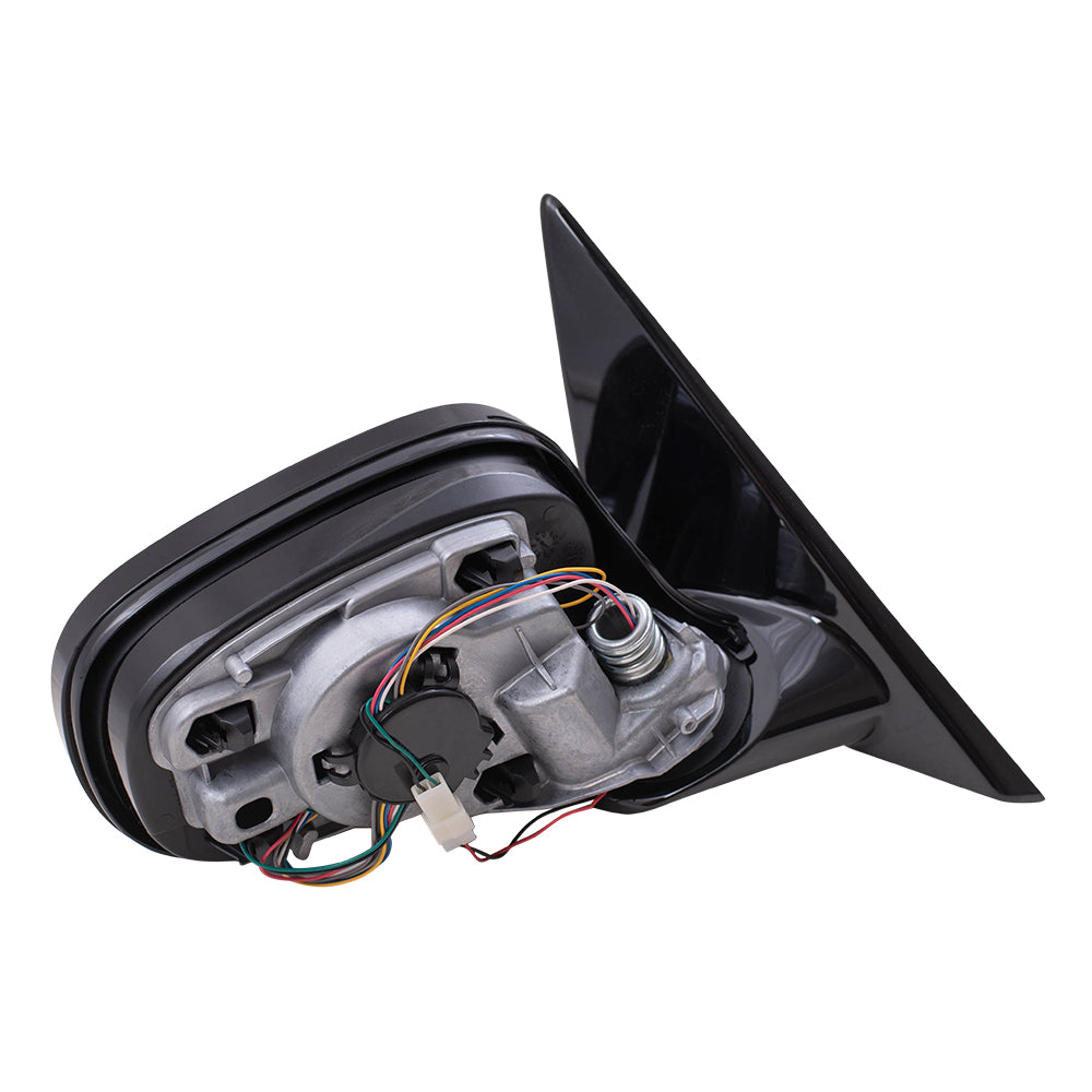 Brock Replacement Passenger Power Folding Side Door Mirror Clear Glass Heated Memory Reverse Tilt Shadow Line Compatible with 2009-2012 3 Series 328i 328xi E91 Wagon