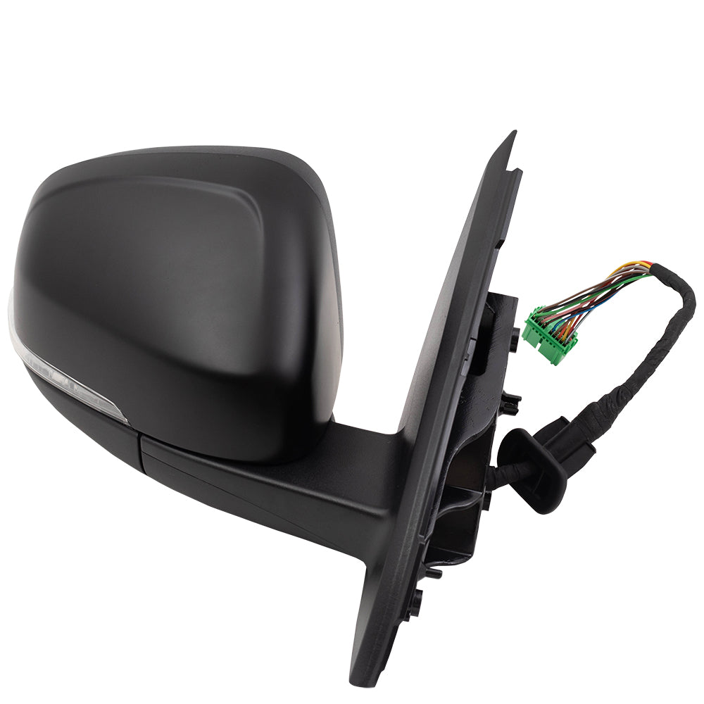 Brock Replacement Passenger Power Folding Mirror Heated with Signal Memory Puddle Lamp Compatible with 2011 2012 2013 2014 2015 2016 2017 2018 S60