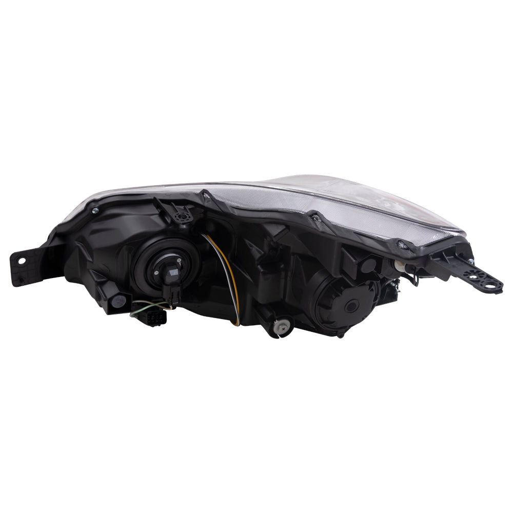 Brock Aftermarket Replacement Passenger Right Halogen Combination Headlight Assembly With Black Bezel Compatible With 2013-2014 Subaru Outback