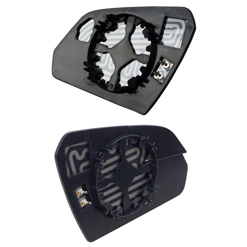 Brock Replacement Pair Mirror Glass w/ Bases Heated compatible with 15-19 Sonata
