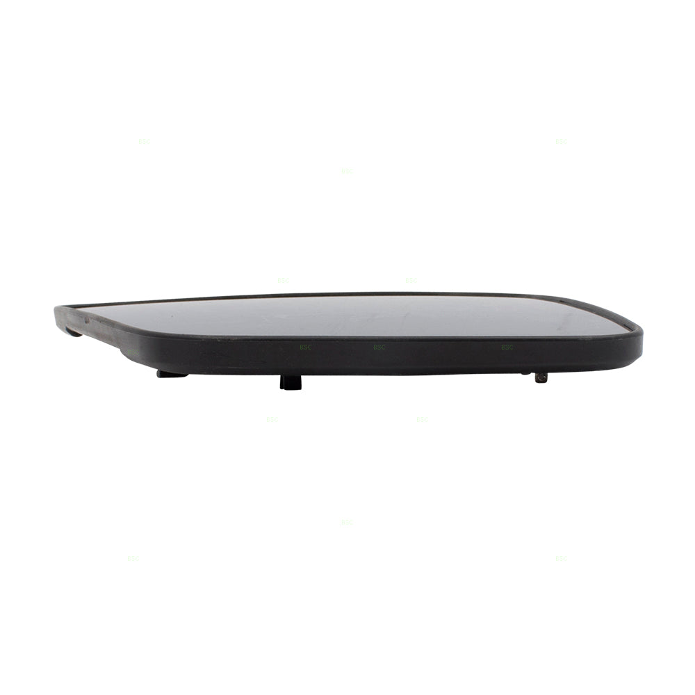 Brock Replacement for Drivers Side View Mirror Glass & Base Heated Compatible with 08-14 Lancer 7632A637