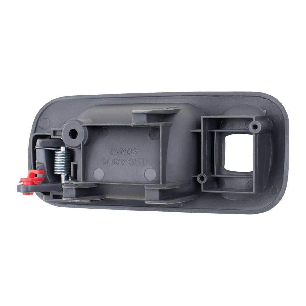 Brock Replacement Passengers Rear Inside Inner Grey Door Handle Compatible with 92-95 Civic Sedan 72620SR4J02ZB