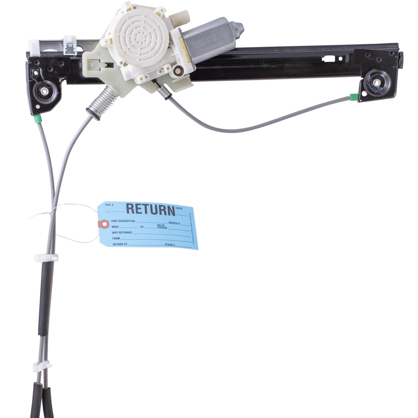 ‘RETURN’ Parts Tag With Wire Attached - 5 3/4 Inch x 2 7/8 Inch Powder Blue Heavy Card Stock With Reinforced Eyelet - Includes Pen - 250 Tags Per Box