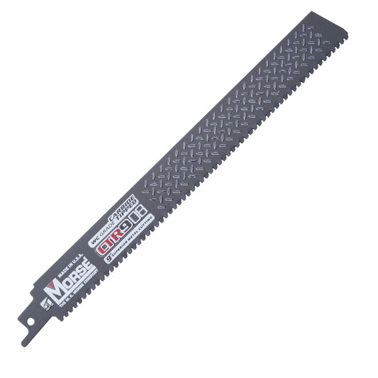 MK Morse CTR908MC15 Carbide Tipped Reciprocating Saw Blade For Thick Metal (3/16 Inch to 1/2 Inch) 9 Inch x 1 Inch x 0.050 Inch 8 TPI 15 Pack