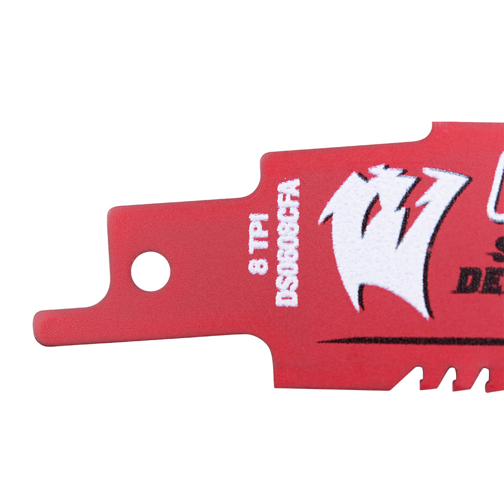 Diablo Steel Demon Amped Carbide Reciprocating Saw Blade For Thick Metal (3/16 Inch to 9/16 Inch) For Boron Steel-Ultra High Strength Steel-Stainless Steel-Cast Iron 6 Inch by 1 Inch 8 TPI 3 Pack